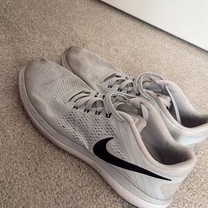 Nike White and Black Athletic Shoes